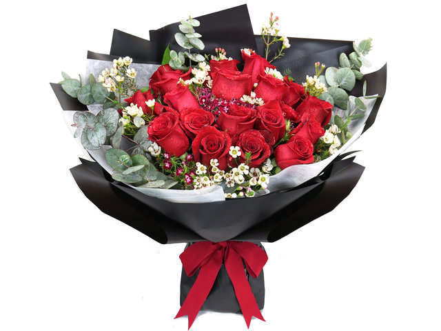 Florist Flower Bouquet - Red Rose Florist Gift PL03  - B2S0423A1 Photo