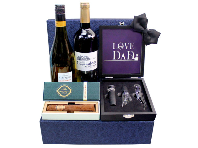 Wine n Food Hamper - Father's Day gift hamper F3 - L3122975 Photo